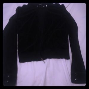Juicy Couture Motorcycle Style Velour Jacket